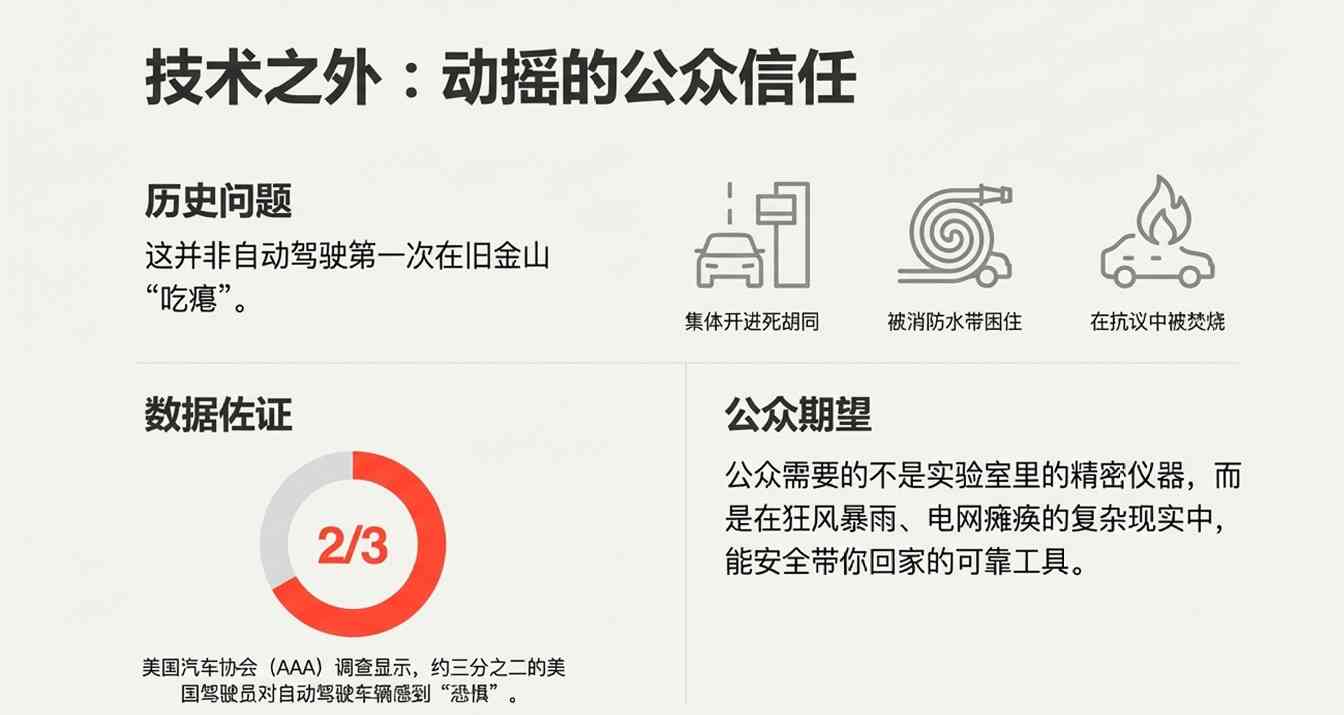 Waymo自动驾驶瘫痪，特斯拉技术胜出