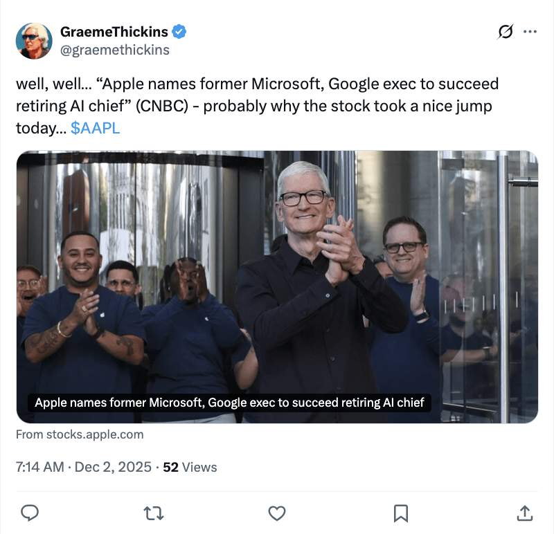 Siri笨到让库克“破防”！苹果AI换帅：挖来印度