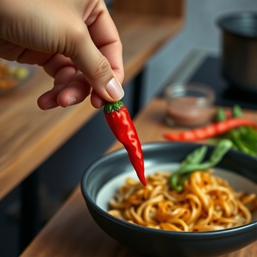 那天，我主动要了辣椒