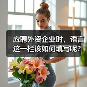 应聘外资企业时,语言这一栏该如何填写呢?(图1) 应聘外资企业时,语言这一栏该如何填写呢?(图1)