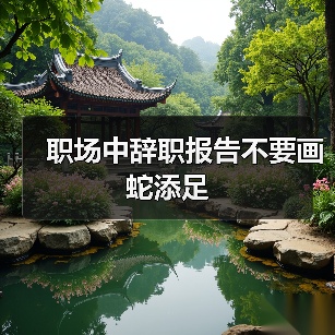 职场中辞职报告不要画蛇添足(图3) 职场中辞职报告不要画蛇添足(图3)