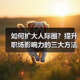 如何扩大人际圈?提升职场影响力的三大方法(图4) 如何扩大人际圈?提升职场影响力的三大方法(图4)