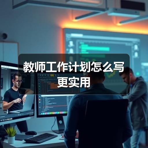 教师工作计划怎么写更实用
