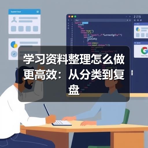 学习资料整理怎么做更高效：从分类到复盘的实用方法