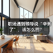 职场遇到领导说“辛苦了”,该怎么回?(图4) 职场遇到领导说“辛苦了”,该怎么回?(图4)
