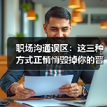 职场沟通误区:这三种方式正悄悄毁掉你的晋升机会(图3) 职场沟通误区:这三种方式正悄悄毁掉你的晋升机会(图3)