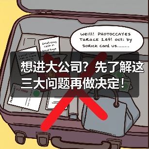 想进大公司?先了解这三大问题再做决定!(图2) 想进大公司?先了解这三大问题再做决定!(图2)