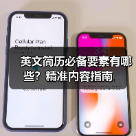 英文简历必备要素有哪些?精准内容指南(图3) 英文简历必备要素有哪些?精准内容指南(图3)