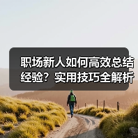 职场新人如何高效总结经验?实用技巧全解析(图3) 职场新人如何高效总结经验?实用技巧全解析(图3)