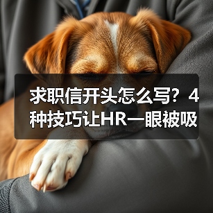 求职信开头怎么写?4种技巧让HR一眼被吸引!(图4) 求职信开头怎么写?4种技巧让HR一眼被吸引!(图4)
