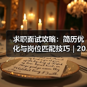 求职面试攻略：简历优化与岗位匹配技巧 | 2026面试指南（图4）