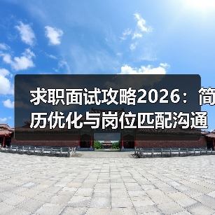 求职面试攻略2026：简历优化与岗位匹配沟通技巧指南（图1）