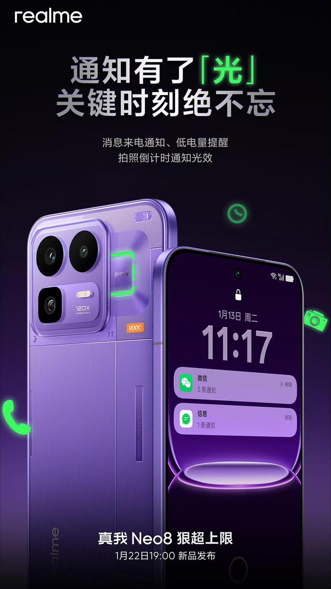 真我Neo8官宣“觉醒光环”